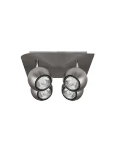 Plafones de techo Foco Dali Niquel 4xgu10 Bomb Halog Incl 14x25x25 029984003 FABRILAMP, Plafones de techo
