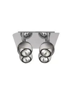 Plafones de techo Foco Dali Cromo 4xgu10 Bomb Halog Incl 14x25x25 029984020 FABRILAMP, Plafones de techo