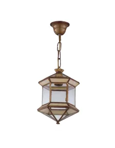 Farol Granadino Hexagonal Opalina 1xe27 28x20 1 973-OPALINA FABRILAMP, Lámparas rústicas