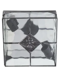 Plafones de techo Estepa Plata 2xe27 25x25x11 075582510 FABRILAMP, Plafones de techo