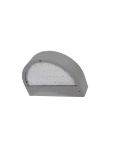 Apliques exterior Juba Gris Led 5w 450lm Ip54 (18x13x4 5)4000k A01562528 FABRILAMP, Apliques exterior