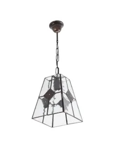 Lámparas de techo colgantes Estepa Cobre 1xe27 30x20x20 075592011 FABRILAMP, Lámparas rústicas