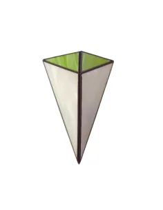 Apliques de pared Piramide Pistacho 1xe27 28x20 1 675-PISTACHO FABRILAMP, Lámparas rústicas