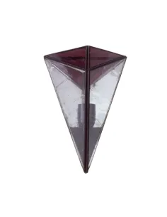 Apliques de pared Piramide Violeta 1xe27 28x20 1 675-VIOLETA FABRILAMP, Lámparas rústicas