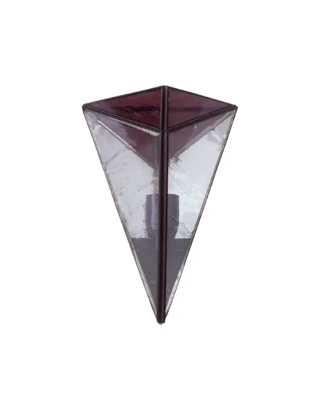 Apliques de pared Piramide Violeta 1xe27 28x20 1 675-VIOLETA FABRILAMP, Lámparas rústicas