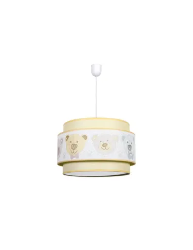Lámparas de techo Panda Amarillo Pastel 1xe27 Regx35d 056193550 FABRILAMP, Lamparas infantiles