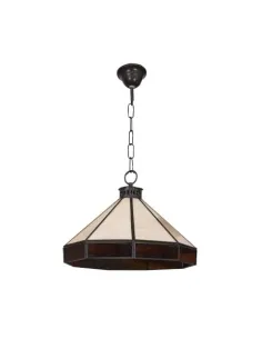 Lámparas de techo colgantes Adarve 1lxe27 Beis (23x29x29) 005792915 FABRILAMP, Lámparas rústicas