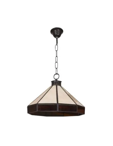 Lámparas de techo colgantes Adarve 1lxe27 Beis (23x29x29) 005792915 FABRILAMP, Lámparas rústicas