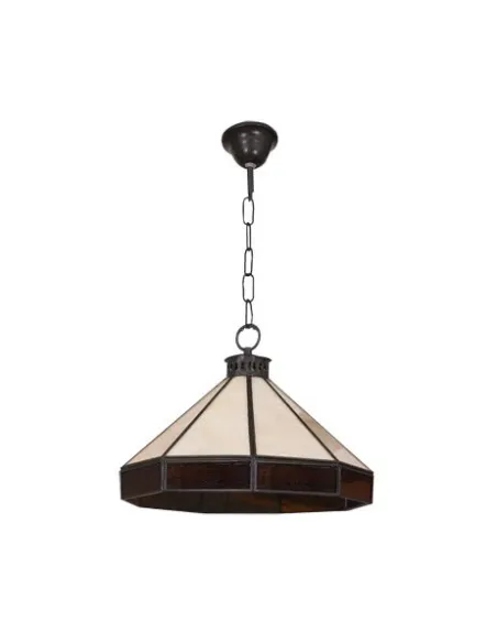 Lámparas de techo colgantes Adarve 1lxe27 Beis (23x29x29) 005792915 FABRILAMP, Lámparas rústicas