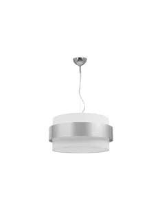 Lámparas de techo colgantes Bremen Cromo/blanco-plata 3xe27 (regx40d) 066494020 FABRILAMP, Lámparas modernas