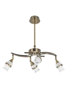 Lampara 4x5w 4000k Zodiaco Cuero 1600lm Regx48 076654014 FABRILAMP, Lámparas modernas