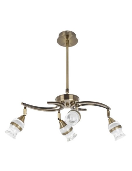 Lampara 4x5w 4000k Zodiaco Cuero 1600lm Regx48 076654014 FABRILAMP, Lámparas modernas
