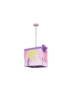 Lámparas de techo colgantes Grande Serie Regalo Lila 1xe27 30x30x30 056893019 FABRILAMP, Lamparas infantiles