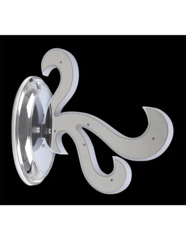 Apliques de pared Led Fuego 1 L Cromo 9w 360lm 4000k23x12x26 5 081061020 FABRILAMP, Lámparas modernas