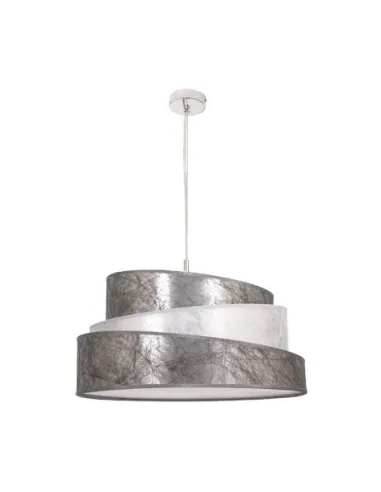 Lámparas de techo colgantes Colonia Cromo/plata-blanco 3xe27 (regx40) 023894010 FABRILAMP, Lámparas modernas