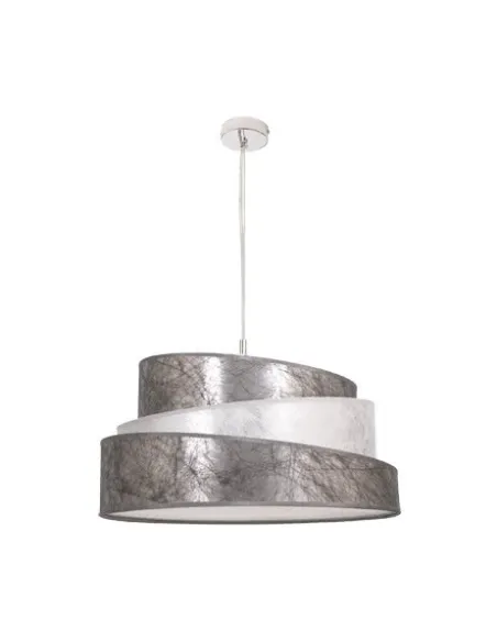 Lámparas de techo colgantes Colonia Cromo/plata-blanco 3xe27 (regx50) 023895010 FABRILAMP, Lámparas modernas