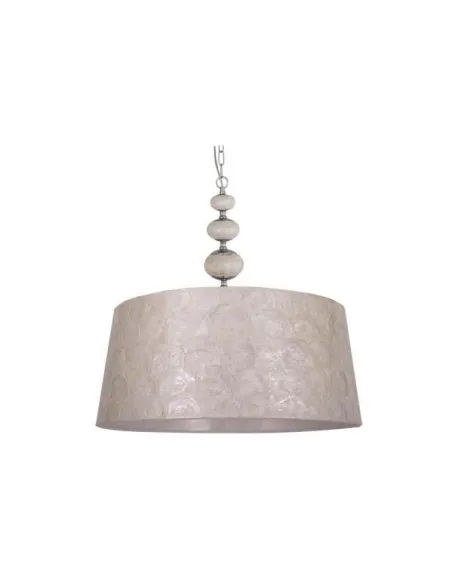 Lámparas de techo Nacar 3 Bolas Cromo/nacar 1xe27 (45 D) 035794553 FABRILAMP, Lámparas modernas