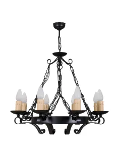 Lampara Rustica 5lxe27 60w Negro(53x60) 1 505/5-NEGRO FABRILAMP, Lámparas rústicas