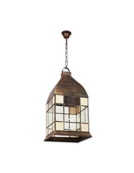 Farol Grande Mudejar 3xe27 Beis (67x32x32) 006093215 FABRILAMP, Lámparas rústicas