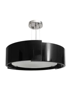 Lámparas de techo Oslo Cromo/negro 8xe27 D 90cm 014699009 FABRILAMP, Lámparas modernas