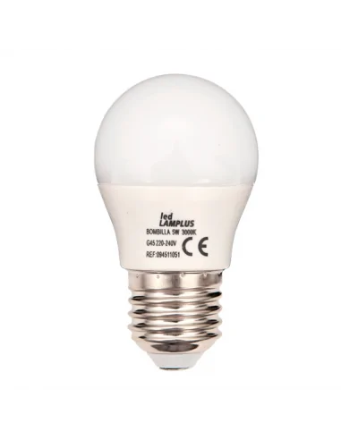 Bombilla 5w 3000k Blister E27 Esferica 500lm 094511051 fabrilamp, Bombillas led esféricas