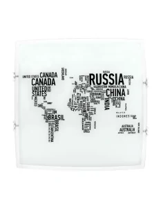Plafon Mundi 2xe27 Blanco 30x30 115283001 fabrilamp, Plafones de techo