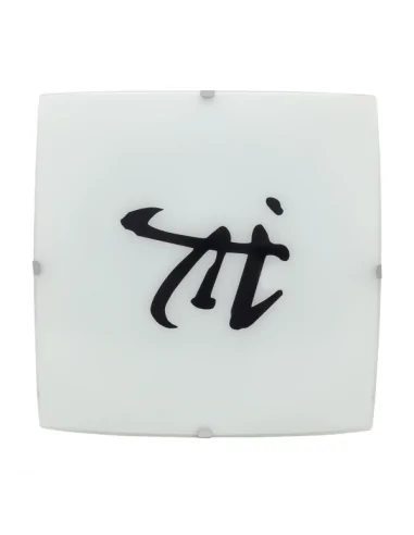 Plafon China 2xe27 Blanco 30x30 115783001 fabrilamp, Plafones de techo