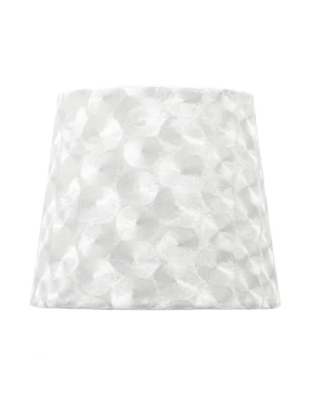 Pantalla Fatima E27 40dx20dx28h tejido Blanco Nacar 110814001 fabrilamp, Pantallas 40 cm