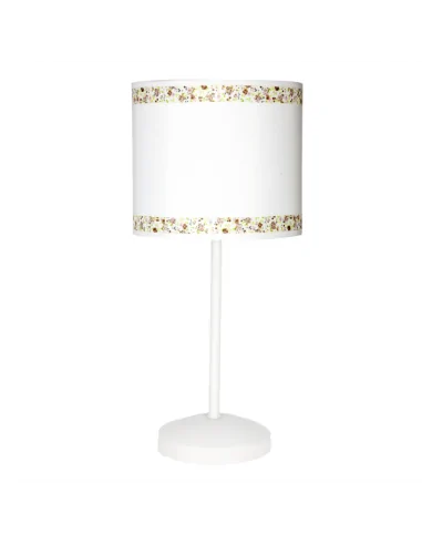 Sobremesa Cenefa Blanco/marron 1xe14 107371002 fabrilamp, Sobremesas