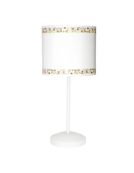 Sobremesa Cenefa Blanco/marron 1xe14 107371002 fabrilamp, Sobremesas