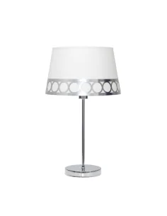 Sobremesa Dalia 1xe14 Blanco/plata 114871010 fabrilamp, Sobremesas