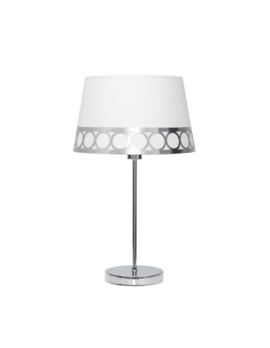 Sobremesa Dalia 1xe14 Blanco/plata 114871010 fabrilamp, Sobremesas