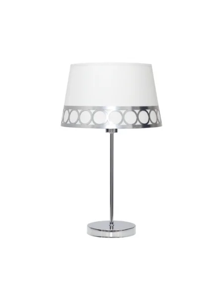 Sobremesa Dalia 1xe14 Blanco/plata 114871010 fabrilamp, Sobremesas