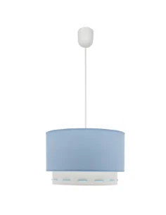 Colgante Trazos 1xe27 Celeste 30d 111293008 fabrilamp, Lamparas infantiles