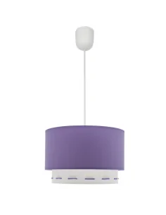 Colgante Trazos 1xe27 Lila 30d 111293019 fabrilamp, Lamparas infantiles