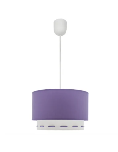 Colgante Trazos 1xe27 Lila 30d 111293019 fabrilamp, Lamparas infantiles