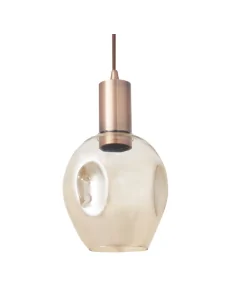 Colgante Meteoro 1xe27 Cobre Antiguo/ambar Regx14 3 Oquedades 110391011 fabrilamp, Lámparas modernas