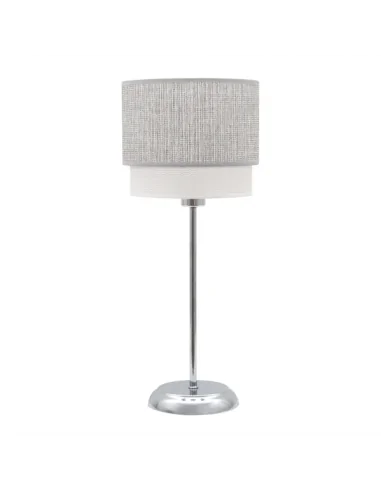 Sobre Mesa Kenya 1xe14 Gris/blanco 18d 111071028 fabrilamp, Sobremesas
