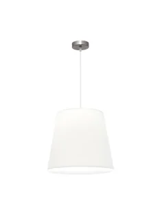Colgante Maldivas 1xe27 Niquel/blanco Reg.40d 110694003 fabrilamp, Lámparas modernas
