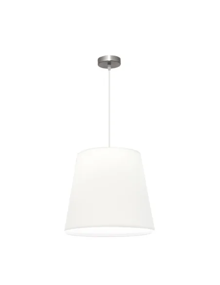 Colgante Maldivas 1xe27 Niquel/blanco Reg.40d 110694003 fabrilamp, Lámparas modernas