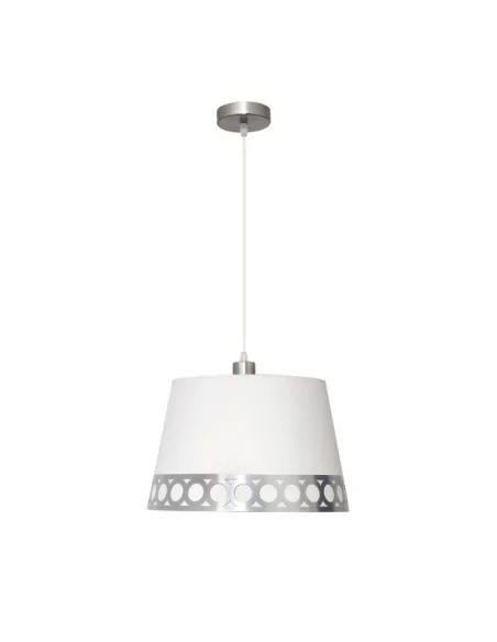 Colgante Dalia 1xe27 Blanco/plata 114894010 fabrilamp, Lámparas modernas