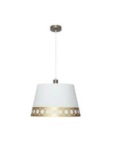 Colgante Dalia 1xe27 Blanco/oro 114894029 fabrilamp, Lámparas modernas