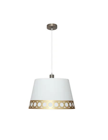 Colgante Dalia 1xe27 Blanco/oro 114894029 fabrilamp, Lámparas modernas