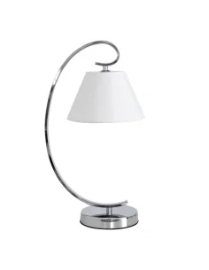 Sobremesa Concordia 1xe27 Cromo Pantalla Blanca 47x20x26 122371020 fabrilamp, Sobremesas