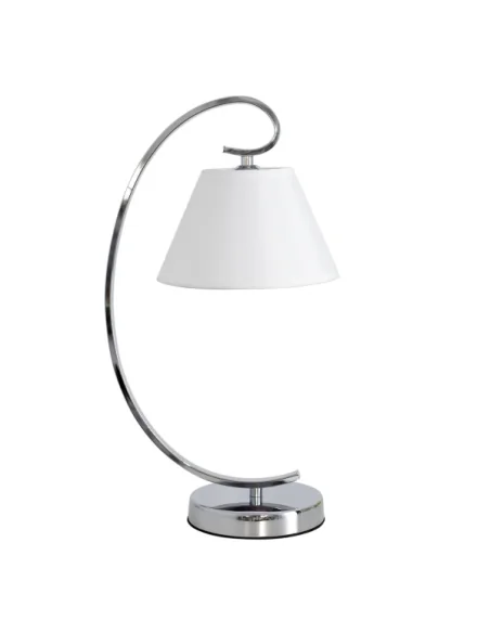 Sobremesa Concordia 1xe27 Cromo Pantalla Blanca 47x20x26 122371020 fabrilamp, Sobremesas