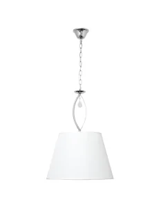 Colgante Monterrey 2xe27 Cromo Pantalla Blanca 40d 121694020 fabrilamp, Lámparas modernas