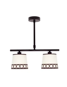 Lampara Dalia 2xe14 Beis/marron 114852002 fabrilamp, Lamparas de techo