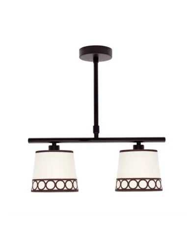 Lampara Dalia 2xe14 Beis/marron 114852002 fabrilamp, Lamparas de techo