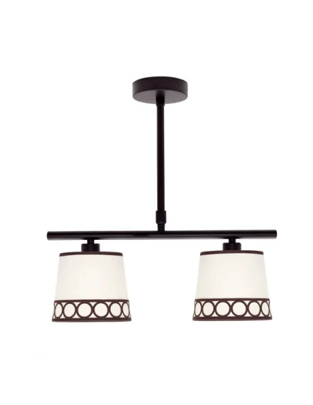 Lampara Dalia 2xe14 Beis/marron 114852002 fabrilamp, Lamparas de techo