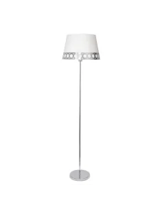 Pie Salon Dalia 1xe27 Blanco/plata 114841010 fabrilamp, Lamparas de pie